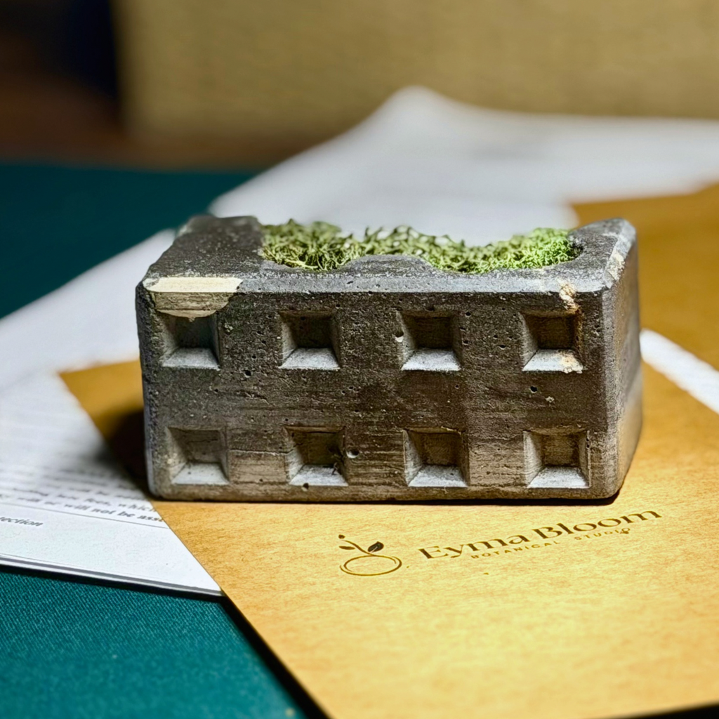 Sculptural Moss Paperweight