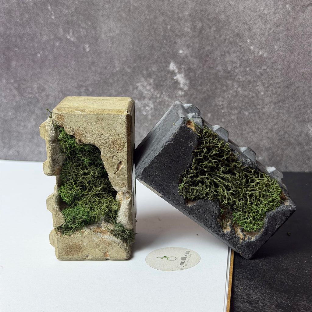Sculptural Moss Paperweight