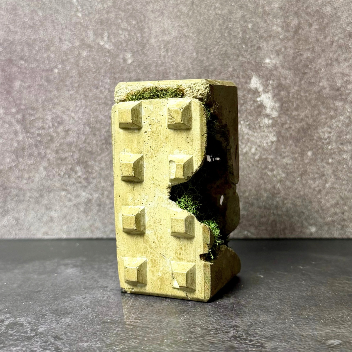 Sculptural Moss Paperweight
