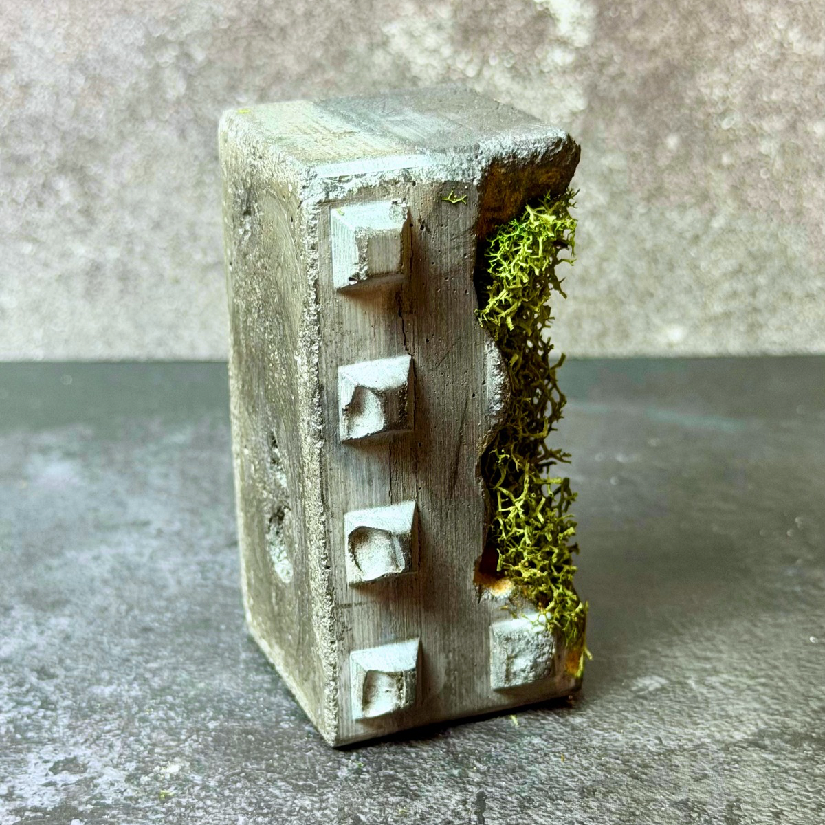 Sculptural Moss Paperweight